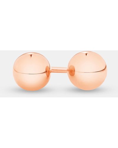 Michael Hill 5mm Ball Stud Earrings In 10kt Gold - Pink