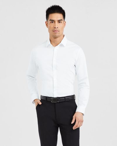 Tarocash Maxly Slim Stretch Dress Shirt - White