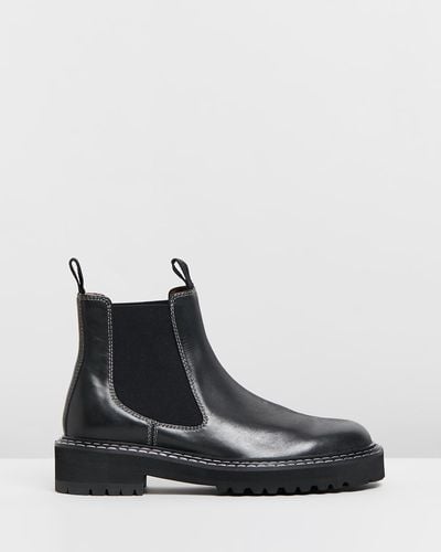 Alias Mae Rome Leather Ankle Boots - Black