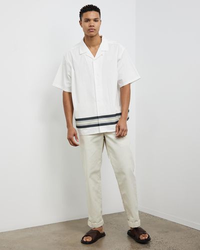 AERE Organic Cotton Relaxed Fit Shirt - White