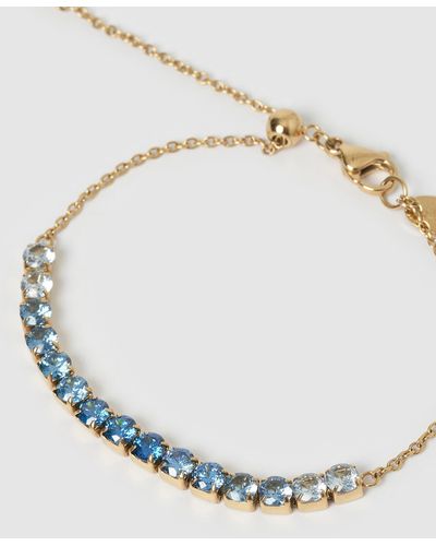 ARMS OF EVE Zalia Gold Bracelet Sapphire - Metallic