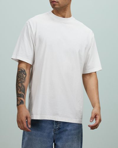 Assembly Label Knox Organic Oversized Tee - White