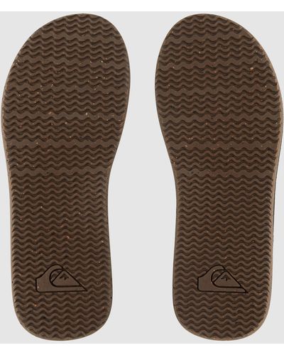 Quiksilver Carver Natural Leather Sandals - Brown