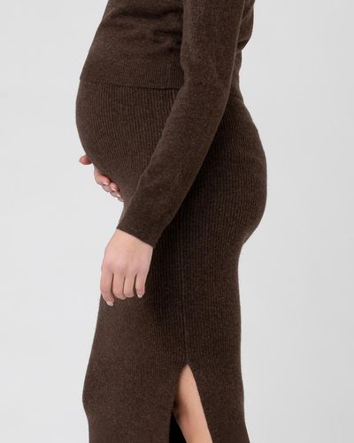 Ripe Maternity Dani Knit Skirt - Brown