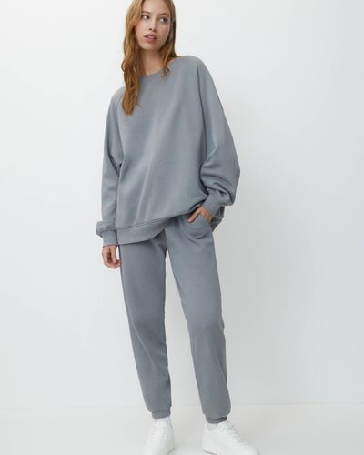 Pull&Bear Faded Sweatshirt - Grey