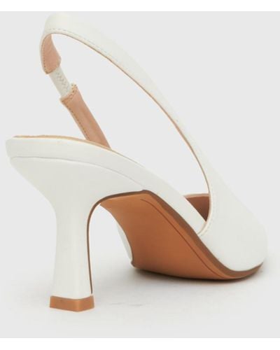 Betts Jerry Stiletto Heel Court Shoes - Natural