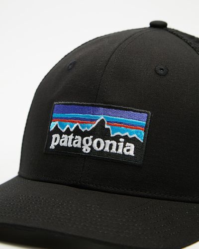 Patagonia P 6 Logo Trucker Hat - Black