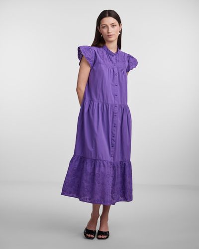 Y.A.S Viola Shirt Dress - Purple