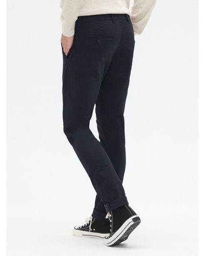 Gap Essential Khakis In Skinny Fit With Flex - Blue