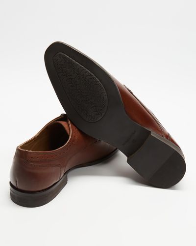 Double Oak Mills Aldridge Leather Dress Shoes - Brown