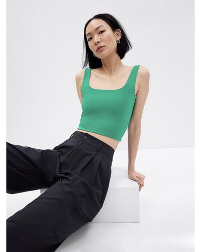 Gap Cropped Tank Top - Green