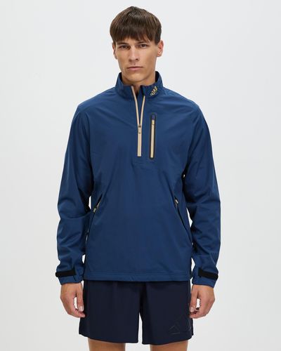 adidas Originals Golf Rain.rdy 1 2 Zip Jacket - Blue
