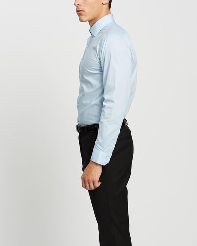 Van Heusen Slim Fit Solid Shirt - Blue