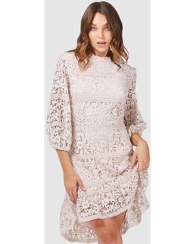 Three Of Something Neon Moon Lace Dress - Multicolour