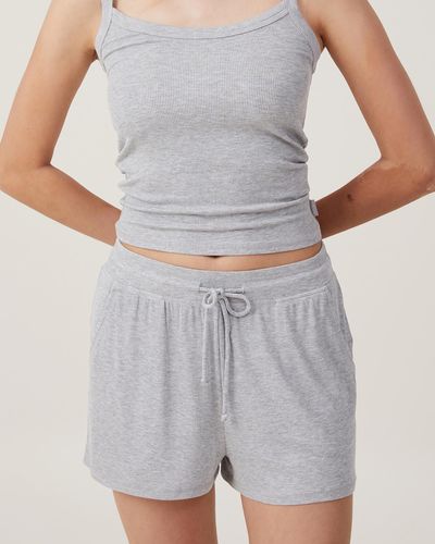 Cotton On Sleep Recovery Relaxed Shorts - Grey