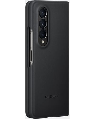 Samsung Galaxy Z Fold4 Leather Cover - Black