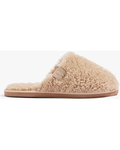 Country Road Australian Made Teddy Shearling Slip On - White
