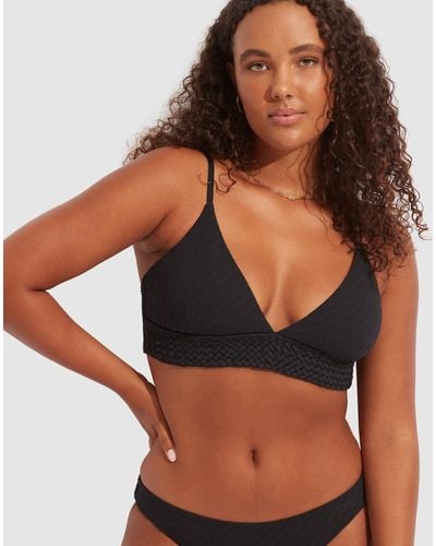 Seafolly Willow Banded Bralette - Black