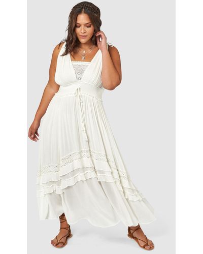 The Poetic Gypsy Sunbeam Maxi Dress - White