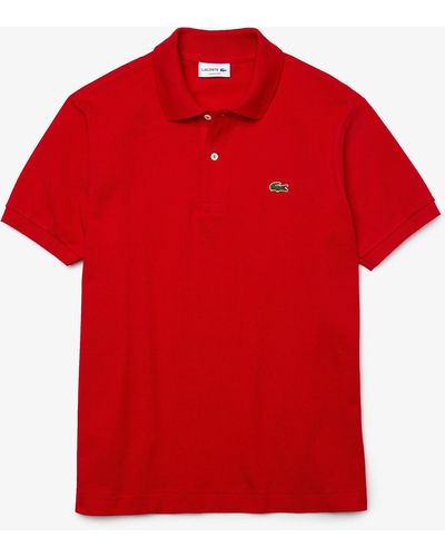 Lacoste Original L.12.12 Petit Piqué Cotton Polo Shirt - Red