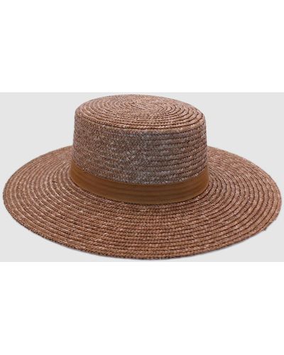 Ace of Something Vicenza Boater Hat - Brown