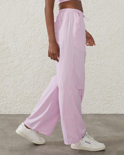 Cotton On Light Weight Parachute Trousers - Pink