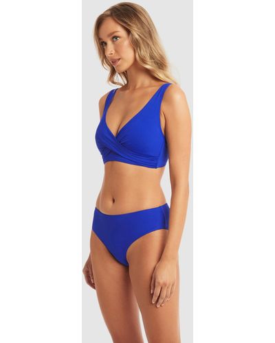 Sea Level Essentials Mid Bikini Pant - Blue