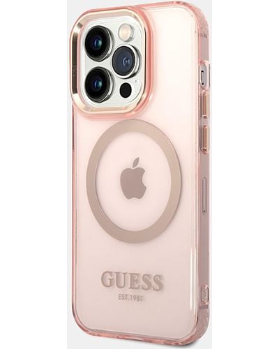 Guess Iphone 14 Pro Ring Edition Phone Case - Pink