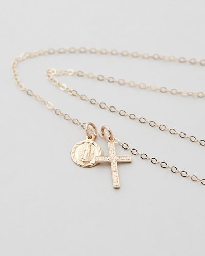 Love Isabelle Tash Cross Necklace - Metallic