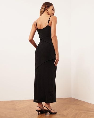 Atmos&Here Sierra Strappy Midi Dress - Black