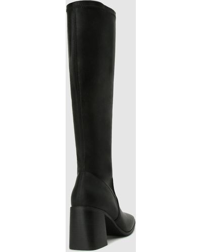 Betts Lanet Stretch Knee High Boots - Black