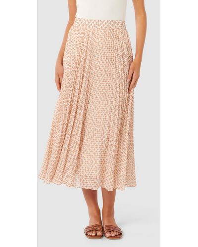 Forever New Aurora Pleated Skirt - Pink