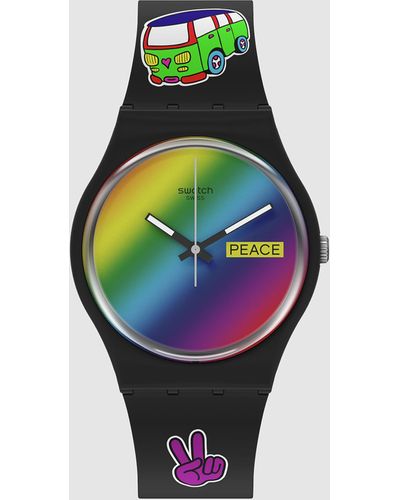 Swatch Go With The Bow Watch - Black