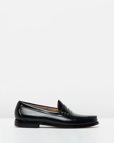 G.H. Bass & Co. Iconic Exclusive Weejun Larson Moc Penny Loafers - Black