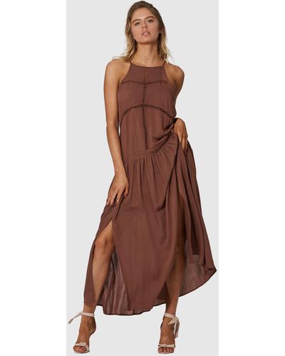 Three Of Something Times Like These Dress - Brown