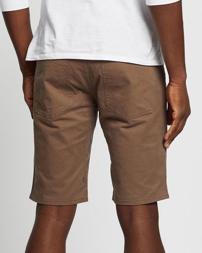 Volcom Solver Lite 5 Pocket Shorts - Natural