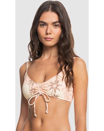 Quiksilver Classic Ruched Recycled Bikini Top - Multicolour