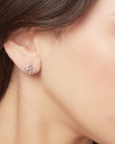 Pastiche Posy Earrings - Metallic