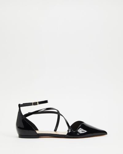 Atmos&Here Kassidy Patent Leather Flats - Black