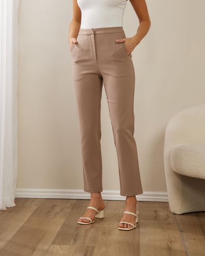Atmos&Here Bella Fitted Trousers - Natural