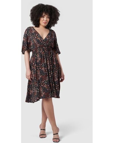 Sunday In The City Young World Print Dress - Black
