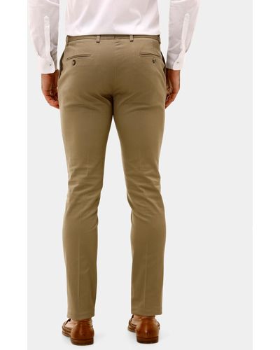 Brooksfield Tapered Stewart Tailored Chinos - Multicolour