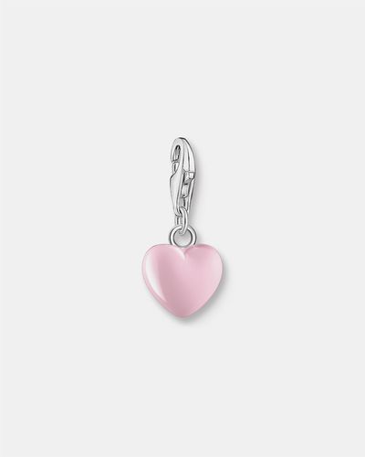 Thomas Sabo Charm Pendant Heart Silver - Pink