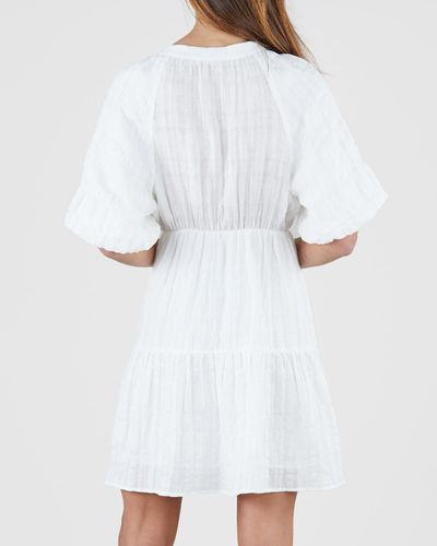 Amelius Pila Linen Mini Dress - White