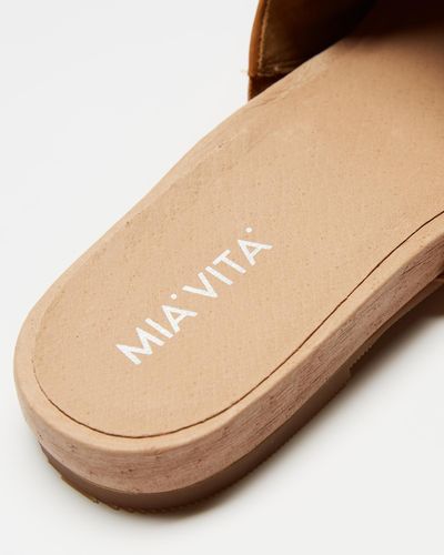 Mia Vita Maple Flat Sandal - Multicolour