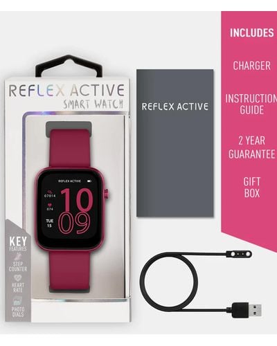 Reflex Active Series 12 Smart Watch - Red