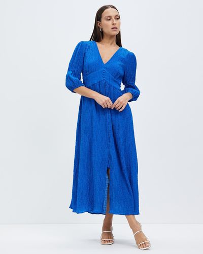 Foxwood Helena Check Dress - Blue
