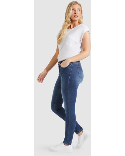 Jeanswest Curve Embracer Skinny Jeans Mid Vintage Mid Vintage - Blue