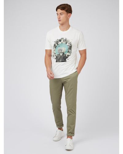Ben Sherman Anniversary Collection 2010's Graphic Tee - Grey
