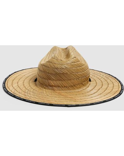 Quiksilver Dredged Straw Lifeguard Hat - Black